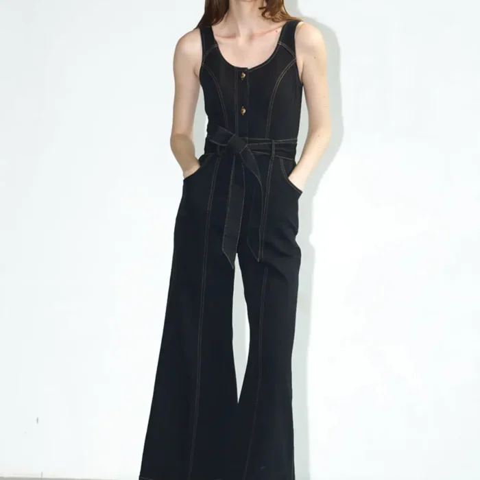 Tessie Jumpsuit Sleeveless Denim Jumpsuit