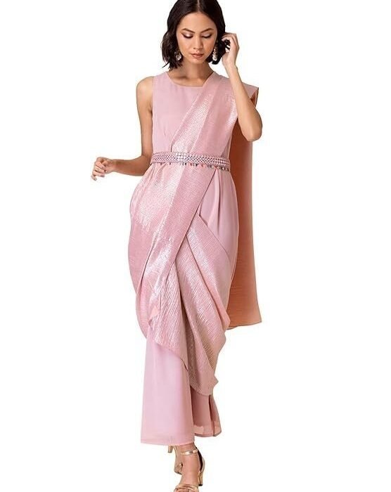 Indya Women Pre-Draped Saree