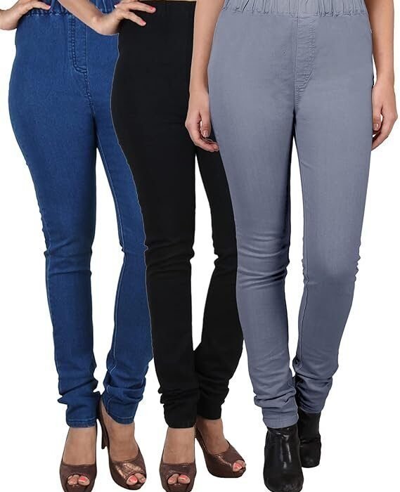 DUEFIT Women's Jegging (Combo Pack of 3)