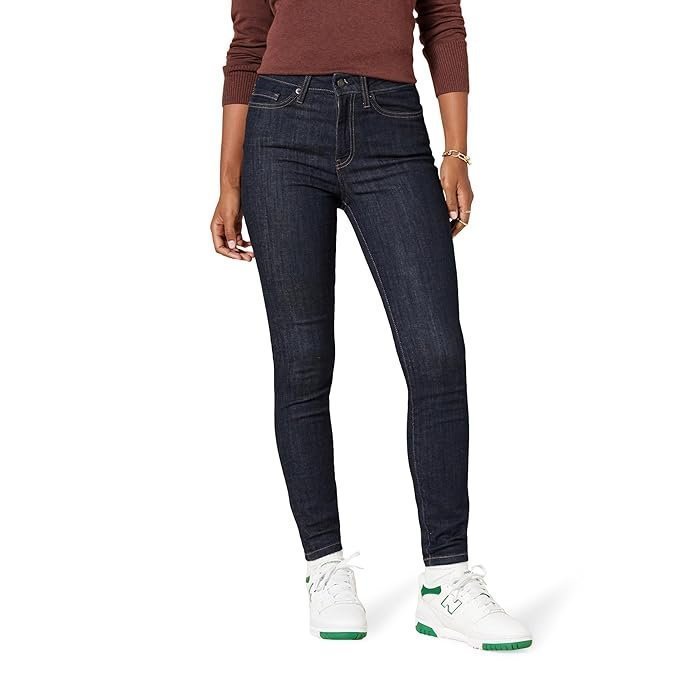 Essentials Women's High-Rise Skinny Fit Jeans